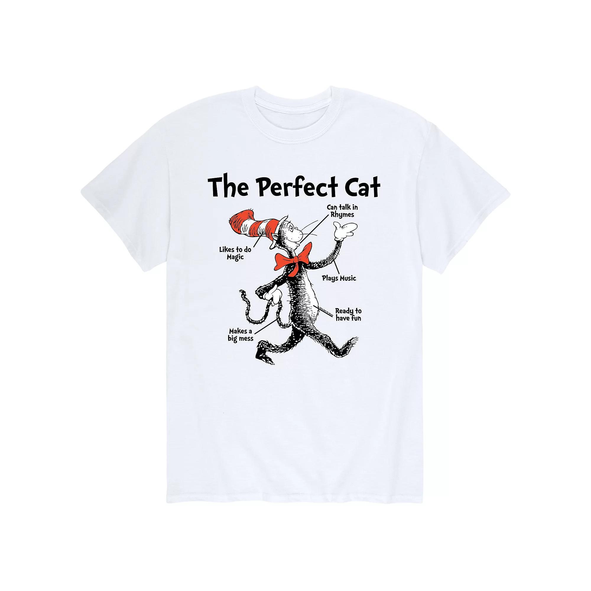Men's Dr. Seuss Perfect Cat Tee,  Product Image
