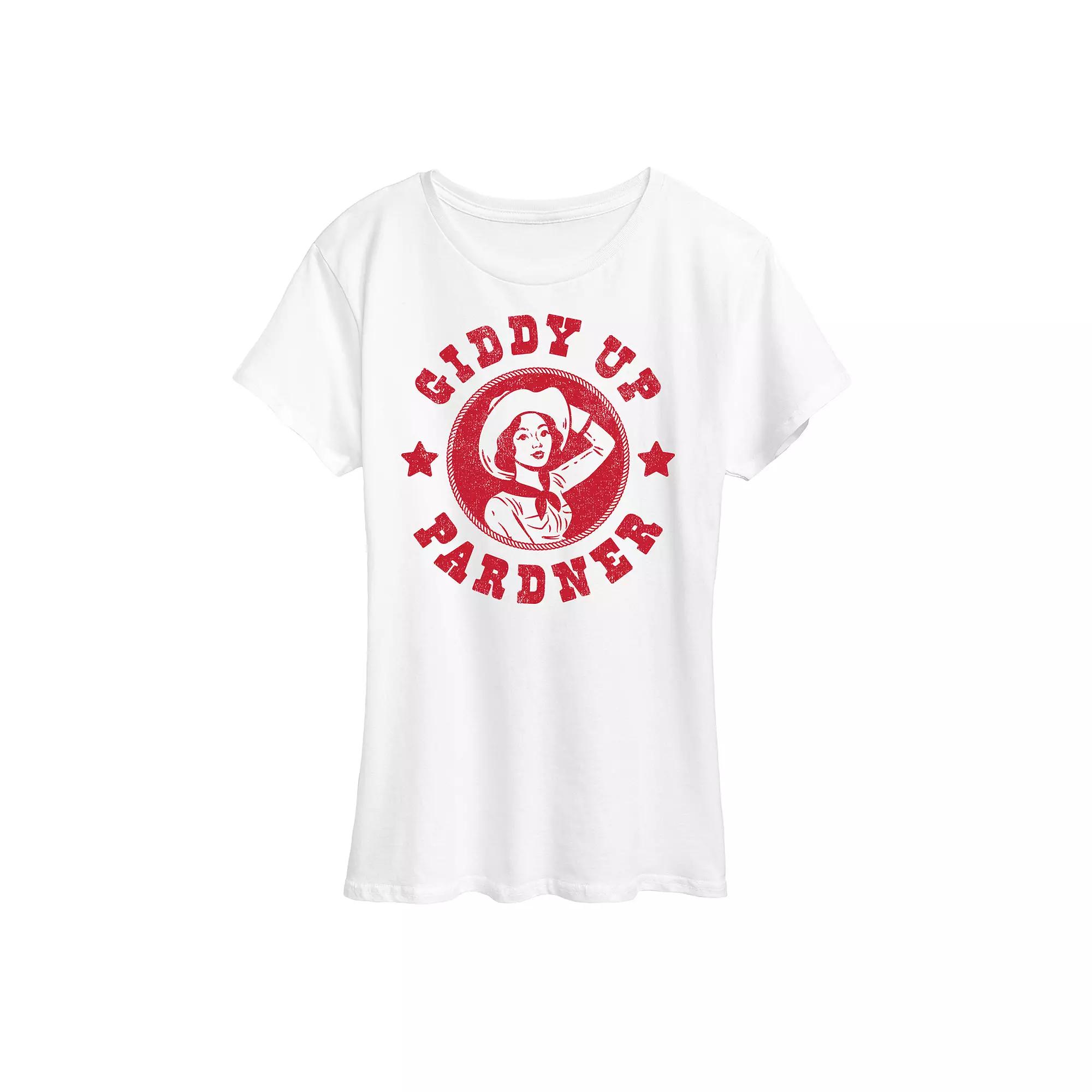 Women's Giddy Up Pardner Graphic Tee,  Product Image
