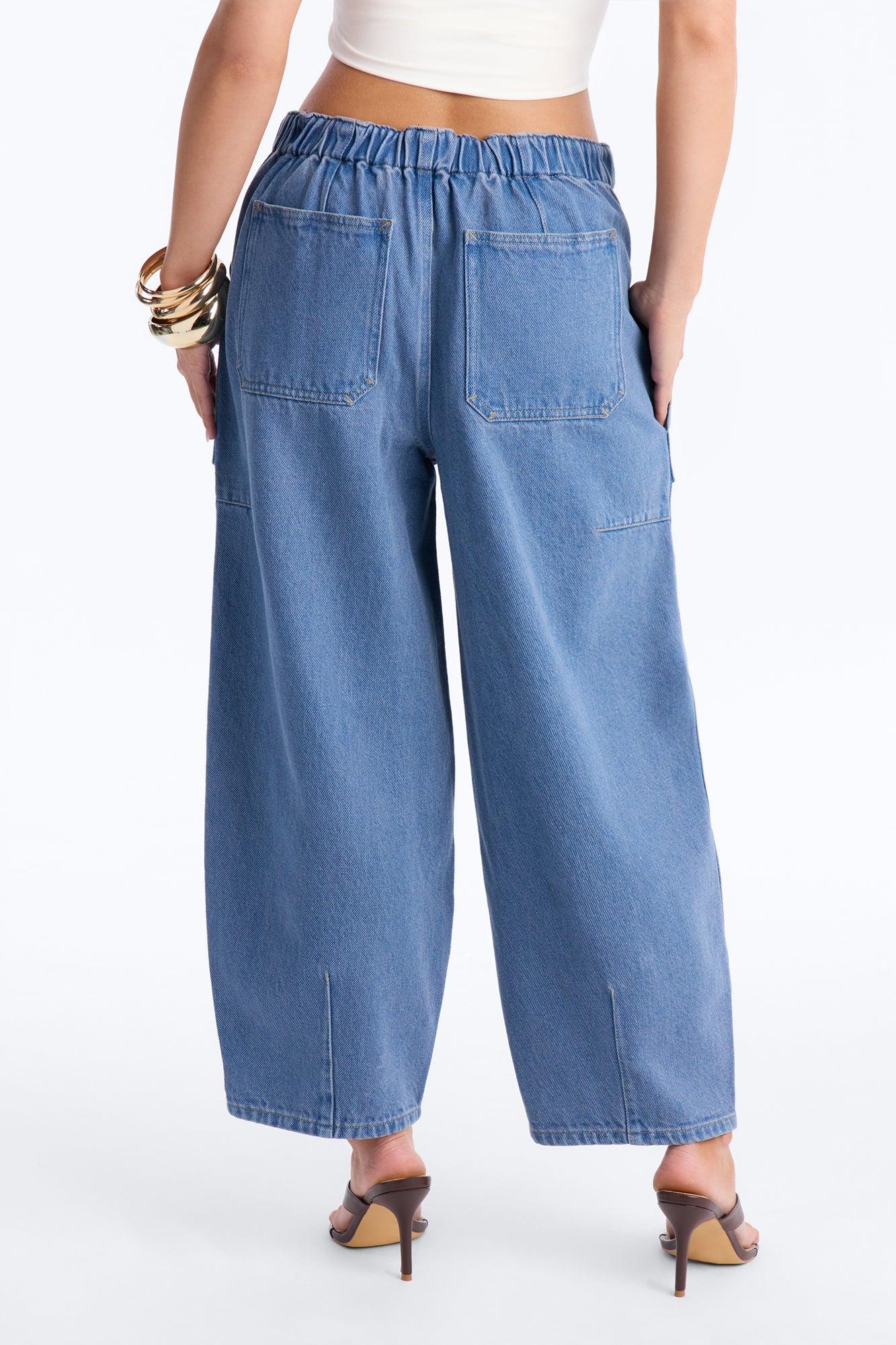 Cruise By Twill Barrel Pant 30″ - Navy Female Product Image