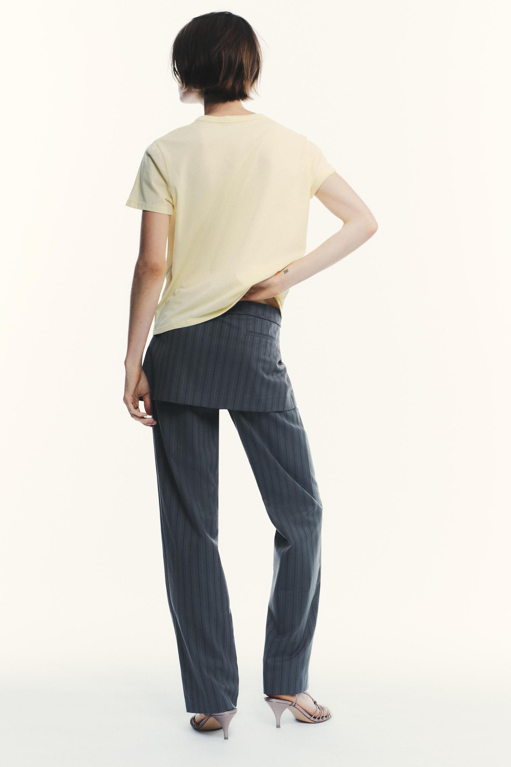 PINSTRIPE SKIRT PANTS Product Image