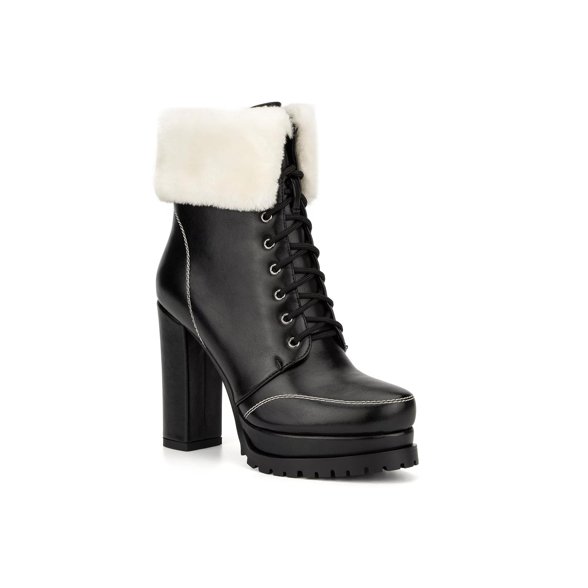 Torgeis Pearl Women's Block Heel Ankle Boots, Size: 8.5, Black Product Image