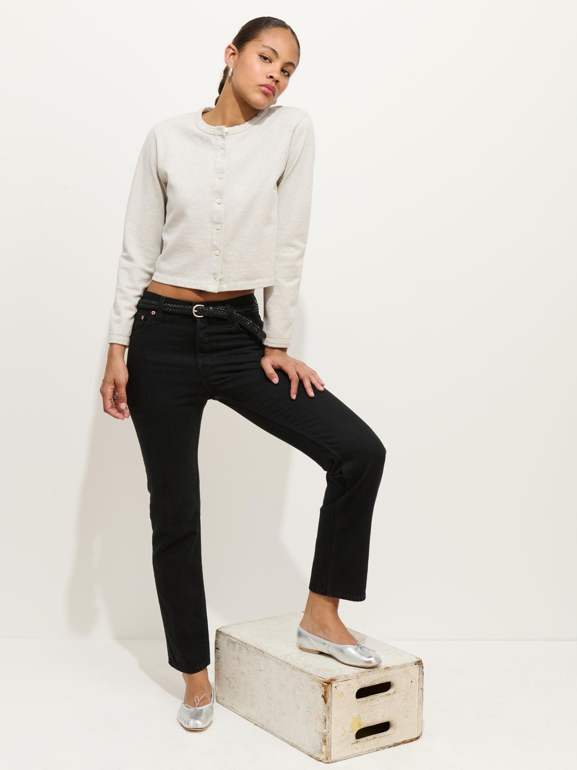 Jane Mid Rise Straight Jean Product Image