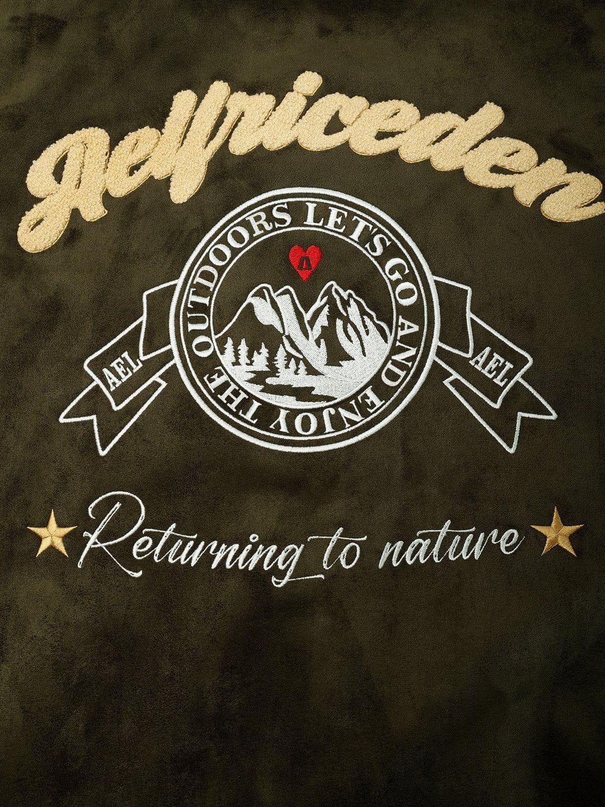 Aelfric Eden Suede Varsity Jacket Product Image
