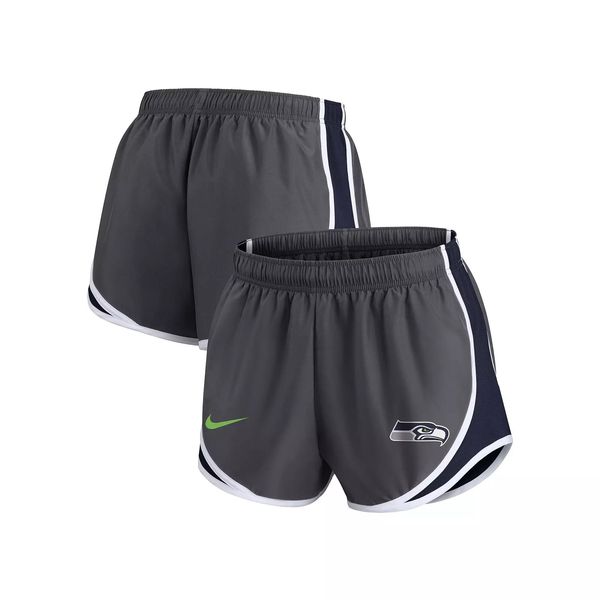 Women's Nike Charcoal Chicago Bears Logo Performance Tempo Shorts,  Product Image