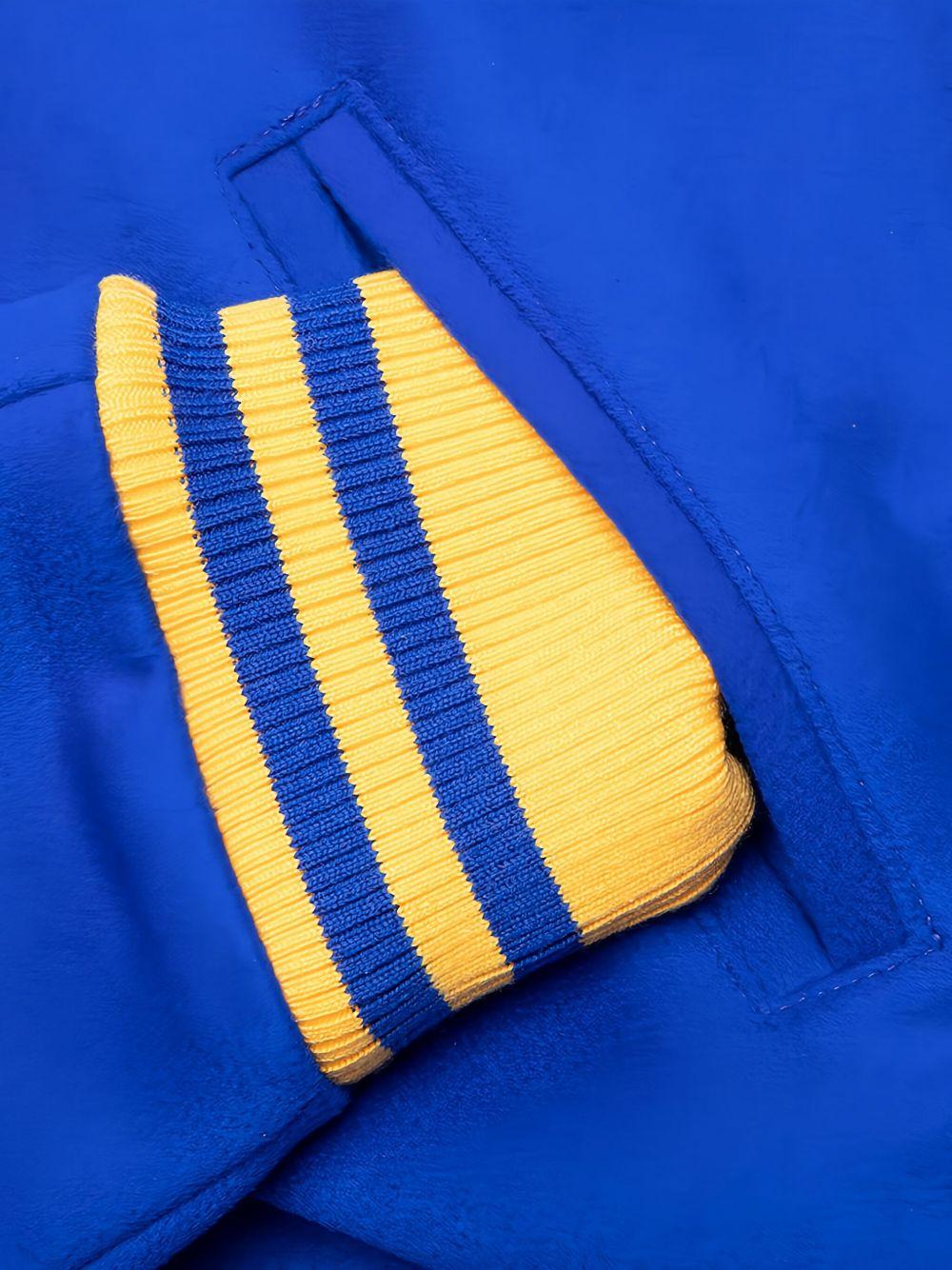 logo-appliqué wool bomber jacket Product Image