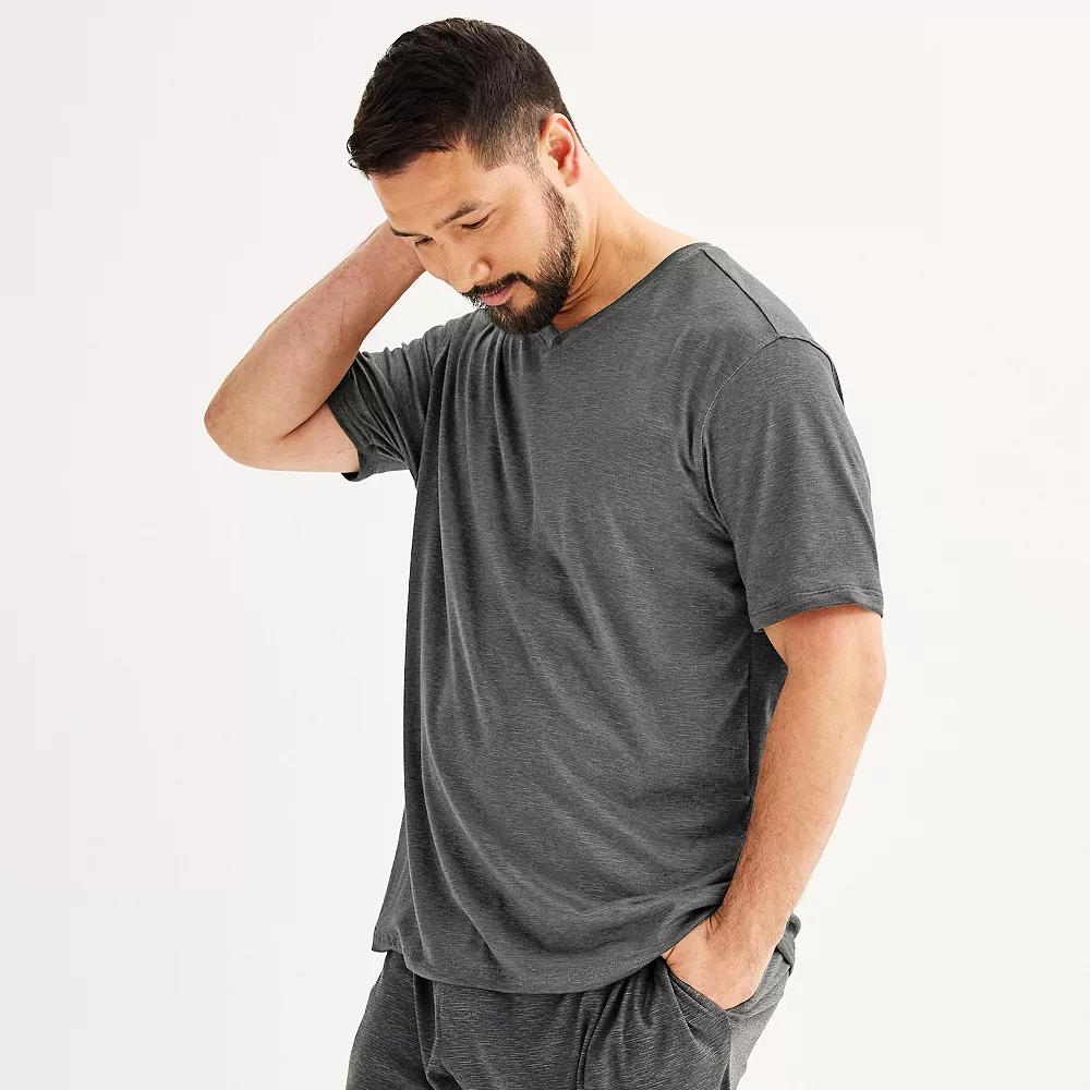Big & Tall Sonoma Goods For Life® Supersoft V-Neck Pajama Shirt, Men's,  Product Image