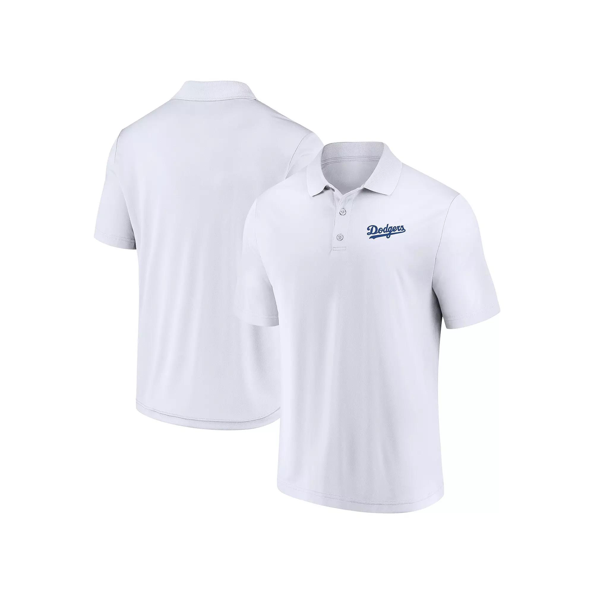 Men's Fanatics White Los Angeles Dodgers Component Polo,  Product Image