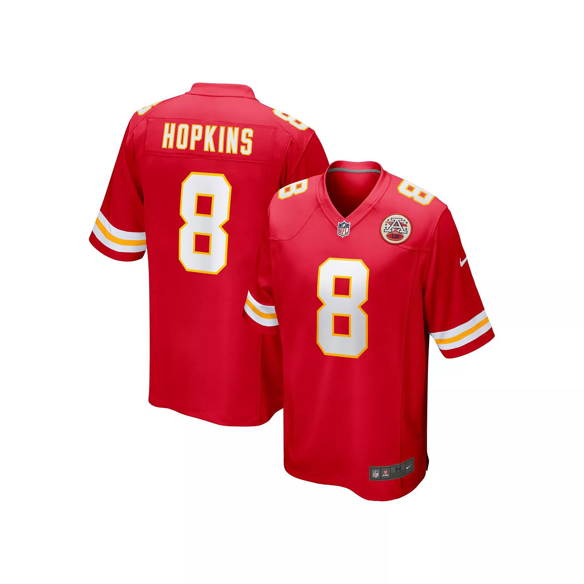 Men's Nike DeAndre Hopkins Red Kansas City Chiefs Super Bowl LIX Game Player Jersey, Size: Small Product Image