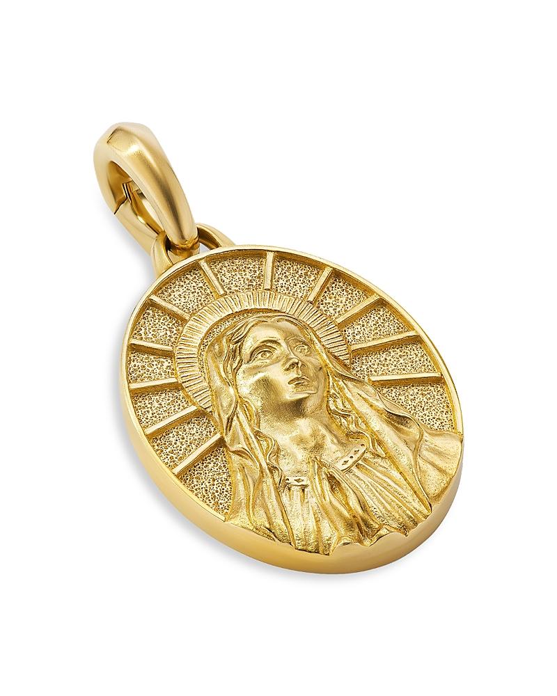 David Yurman Mens 18K Yellow Amulets Mary Medallion Product Image