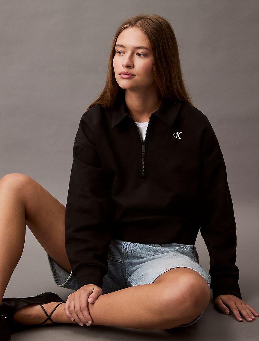 Archive Logo Fleece Quarter Zip Sweatshirt Product Image