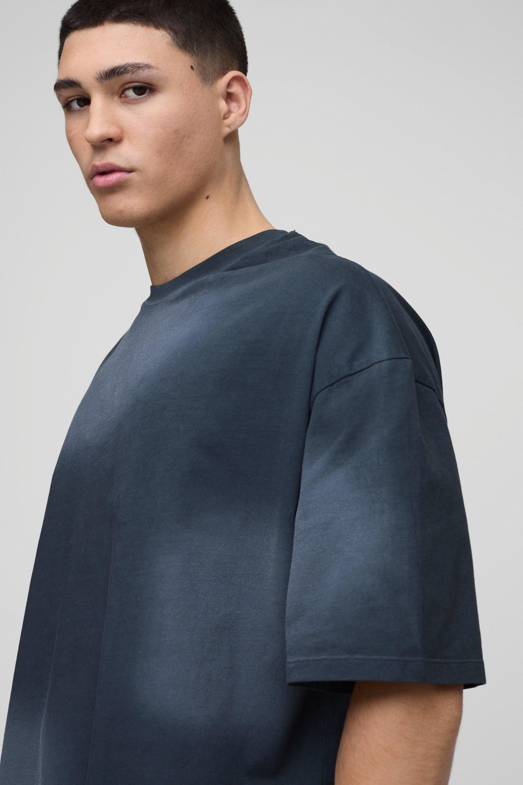 Oversized Spray Wash T-Shirt | boohooMAN USA Product Image