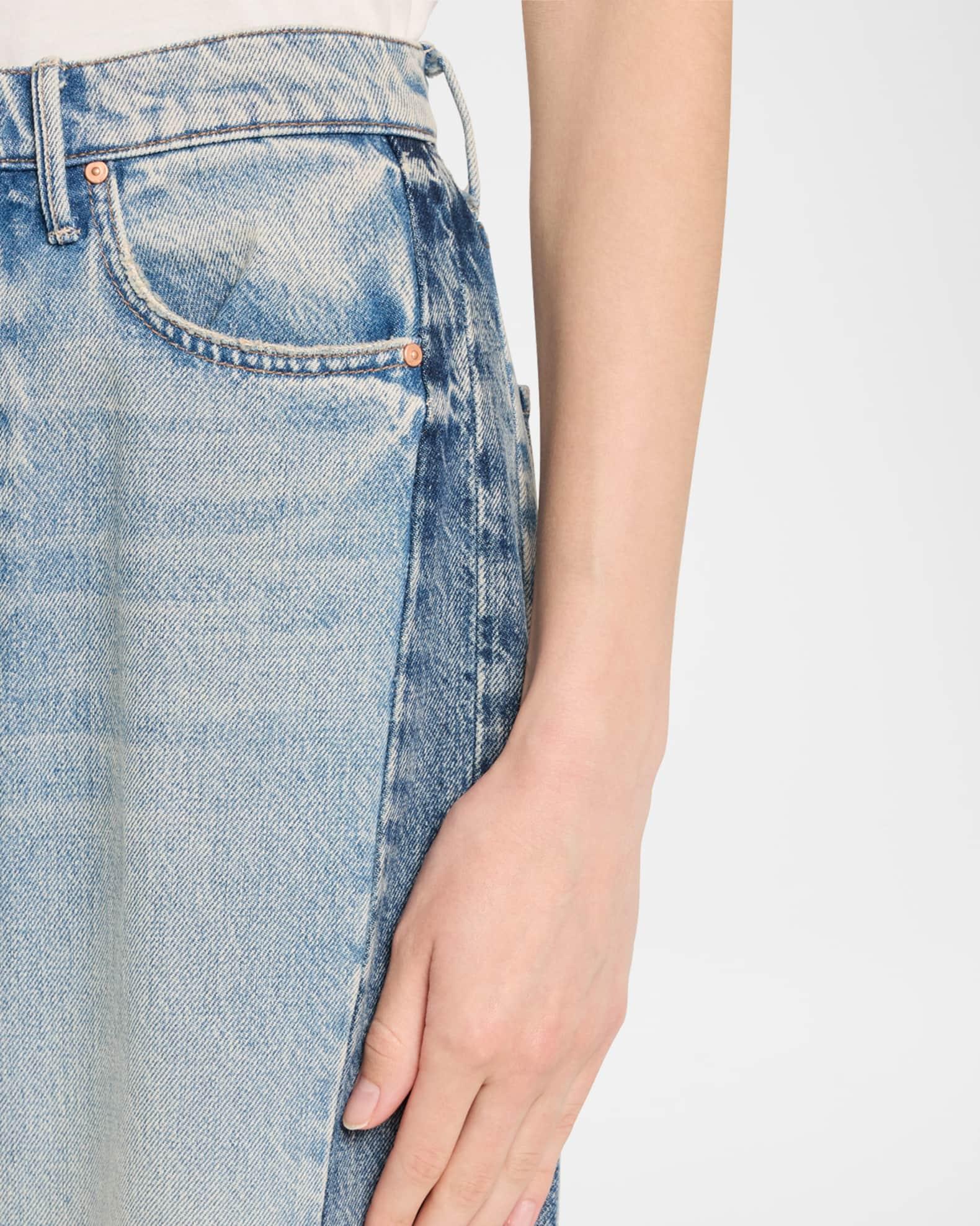 The Pipe-Dream Button Sneak Fray Jeans Product Image