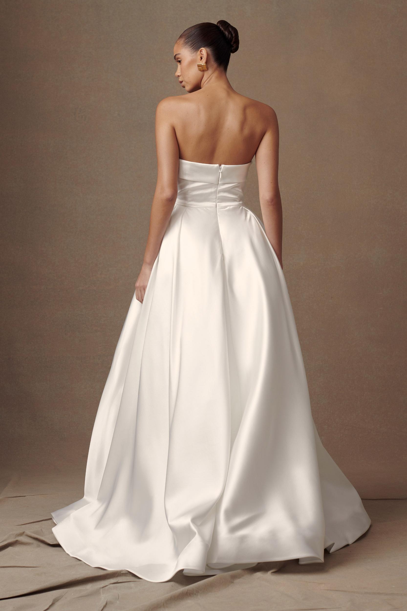 Eileen Strapless Wedding Gown - White Product Image