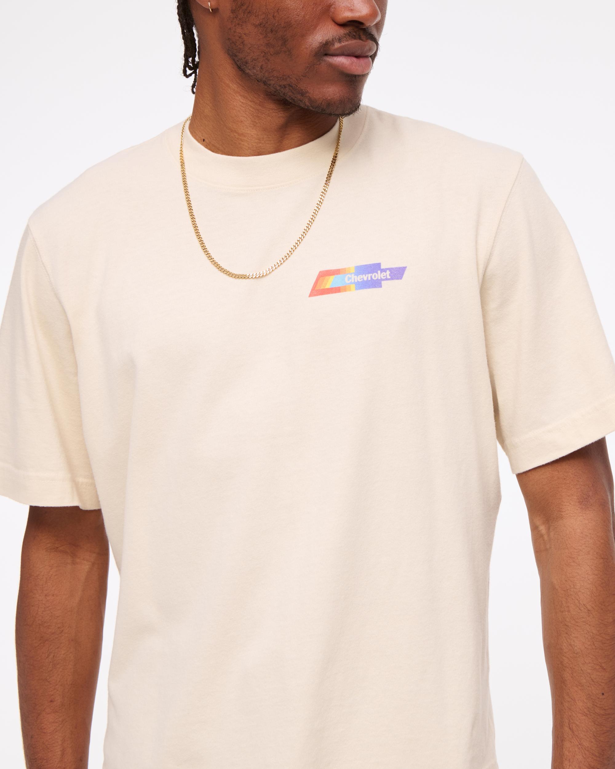 Chevrolet Vintage-Inspired Cropped Graphic Tee Product Image