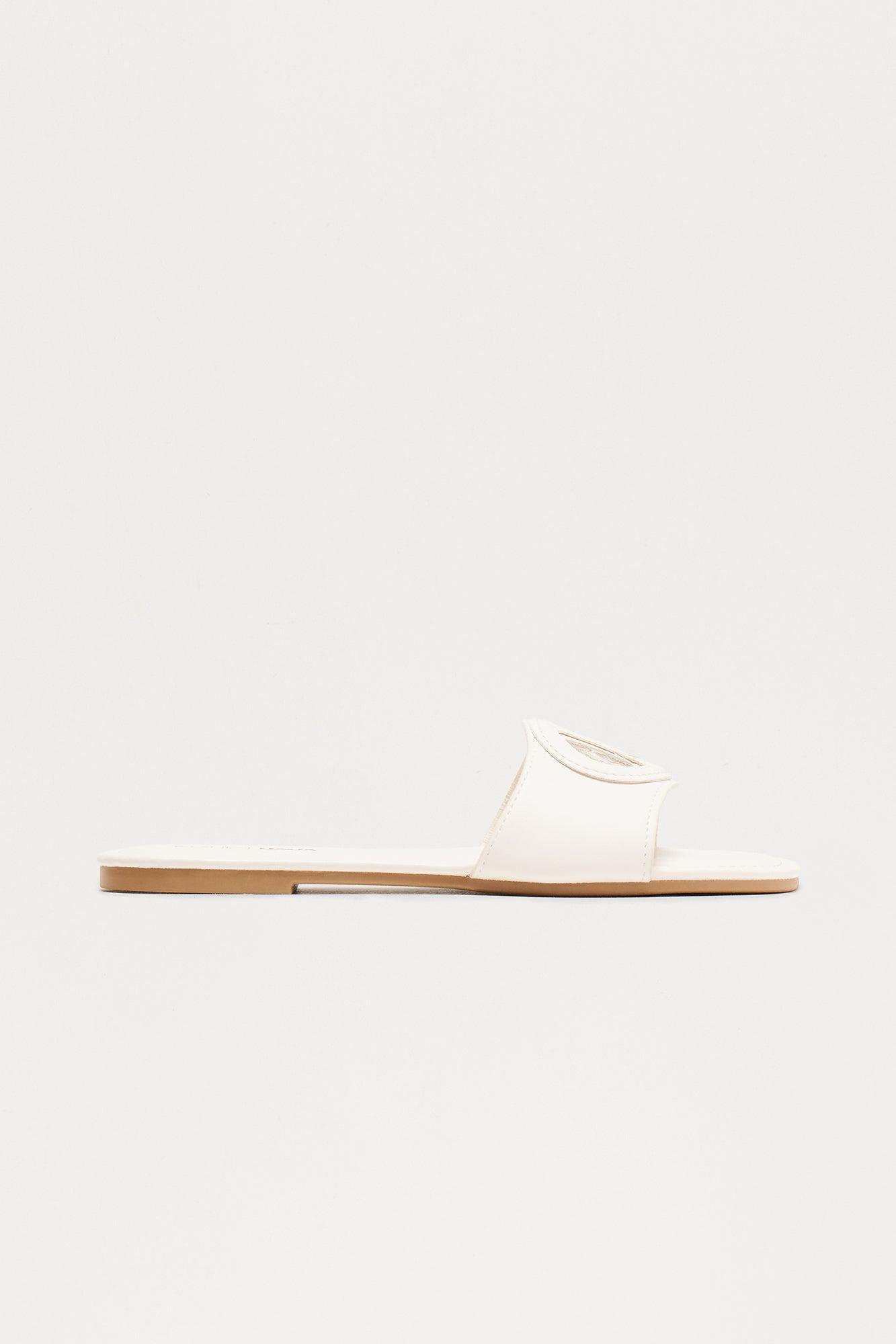 Cody Flat Sandals - Beige Product Image