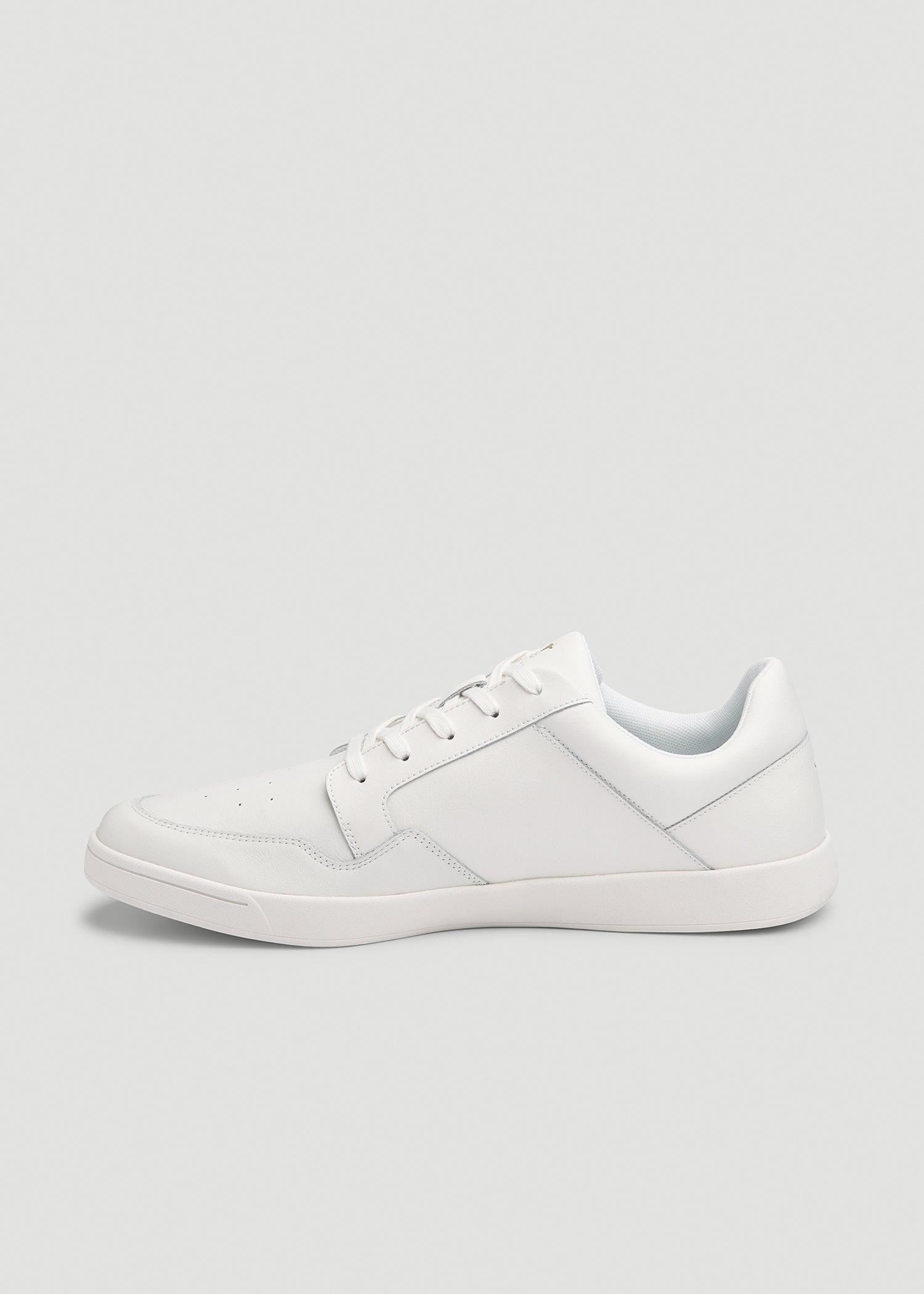 Court Sneaker for Tall Men in White Male Product Image