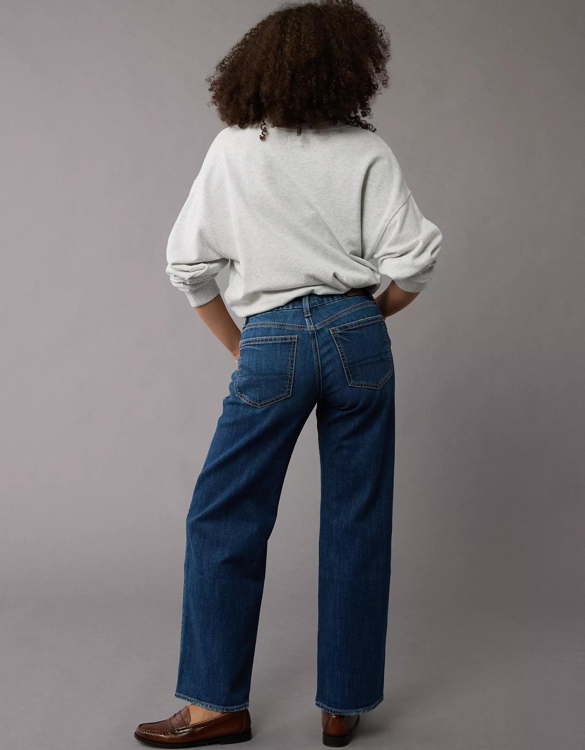 AE Stretch Curvy High-Waisted Stovepipe Jean Product Image
