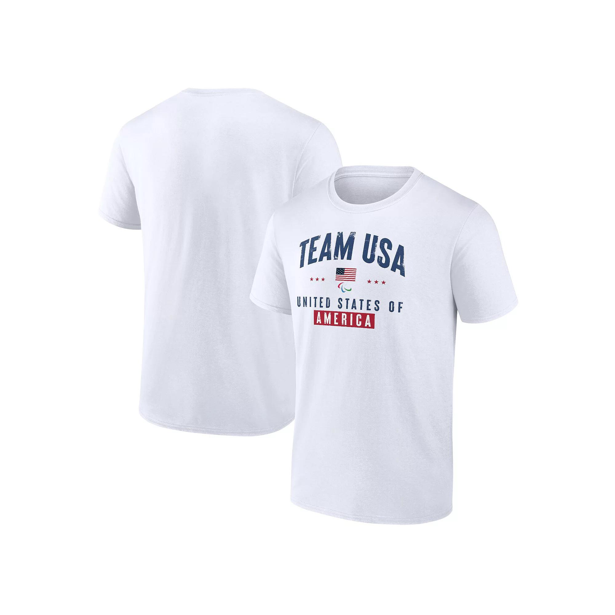 Men's Fanatics Branded White Team USA Paralympics Historic Freedom T-Shirt,  Product Image