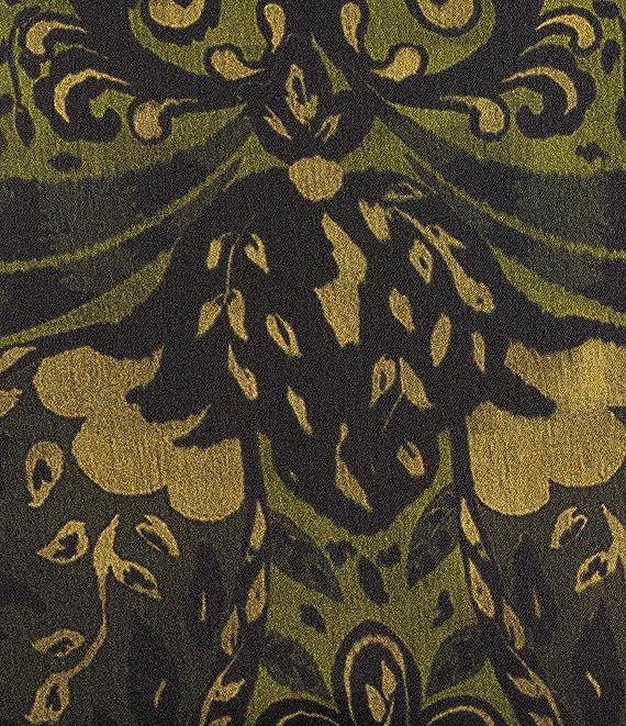 Antonio Melani Clio Motif Printed Satin High Rise Wrap Sheath Midi Coordinating Skirt Product Image