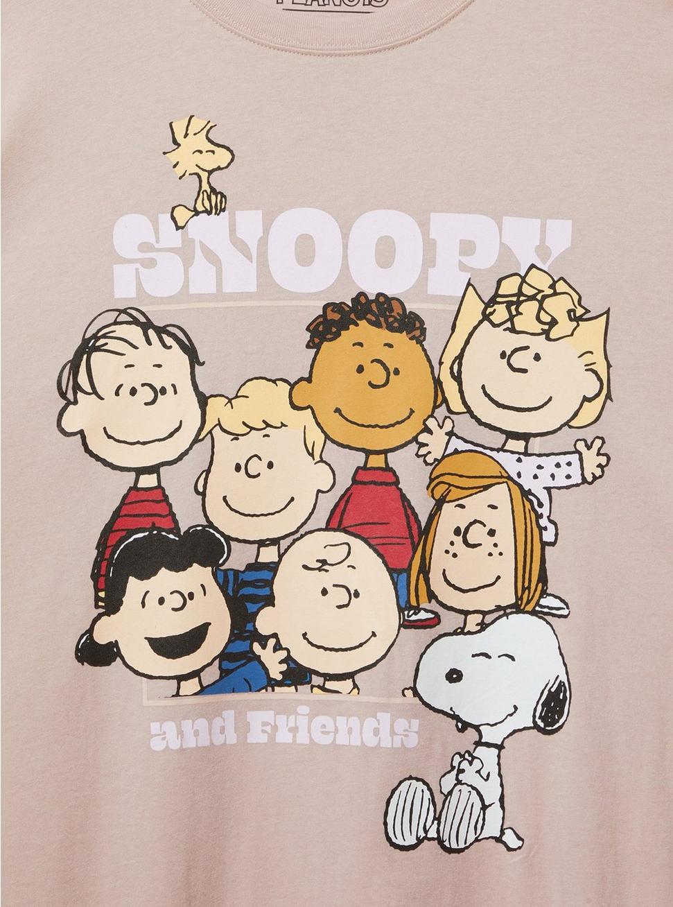 Snoopy & Friends Relaxed Cotton Crew Tee Product Image