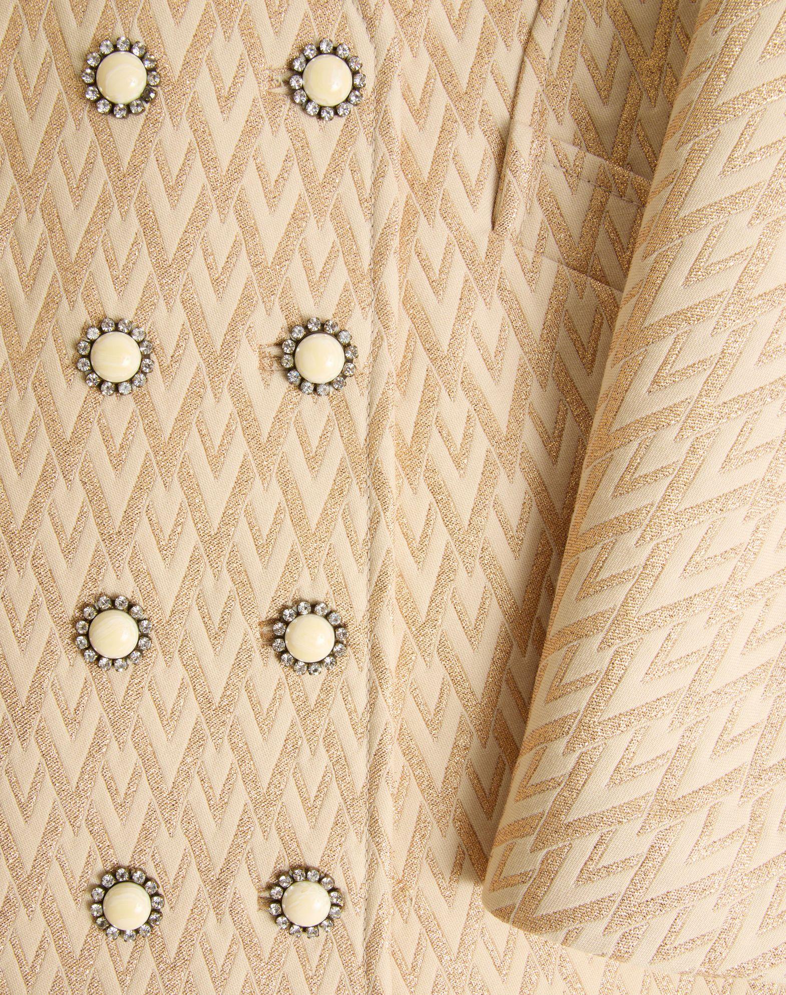 Lurex Jacquard Toute La V Coat  Product Image