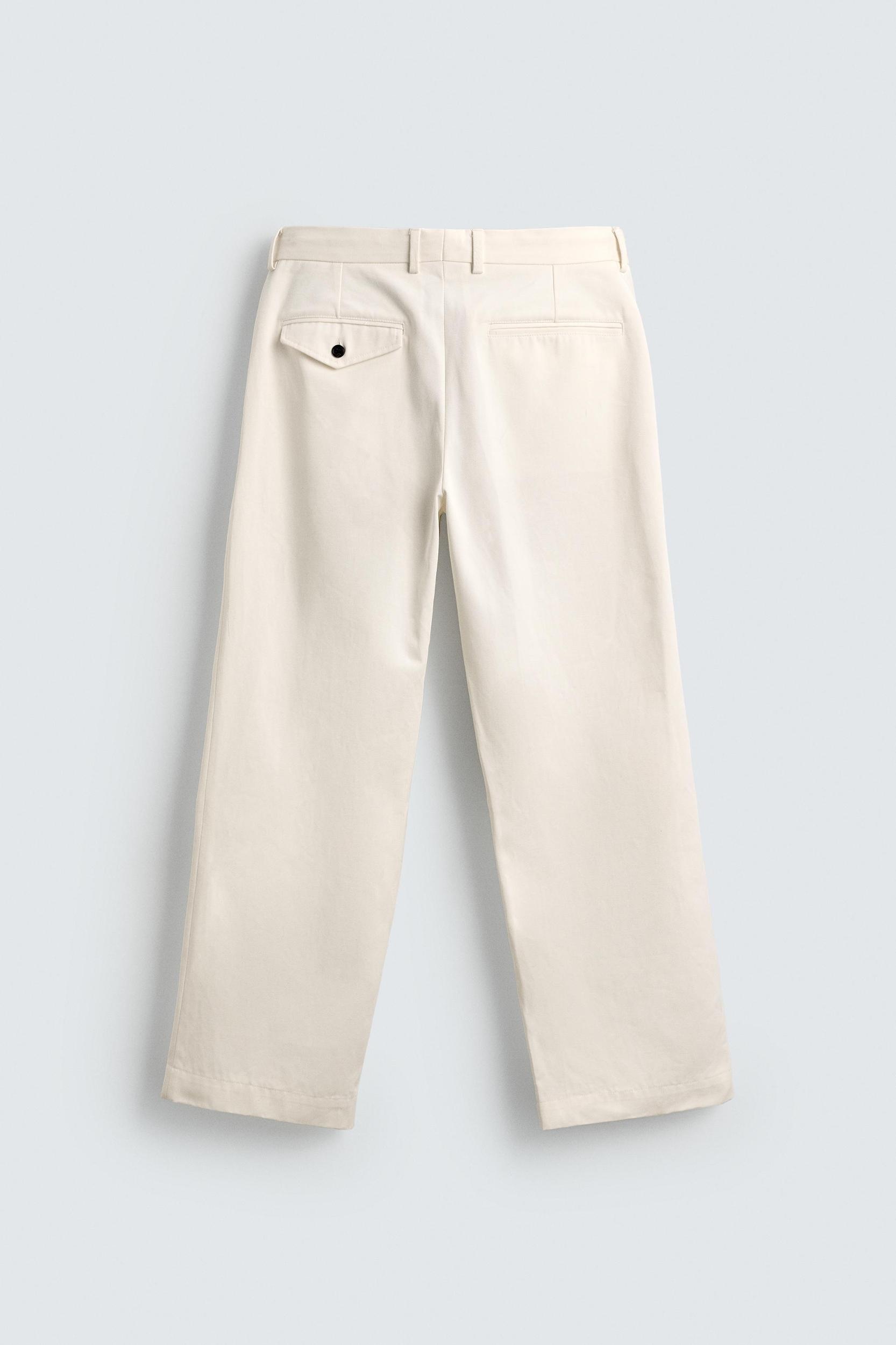 PLEATED CHINO PANTS AARON LEVINE X ZARA Product Image