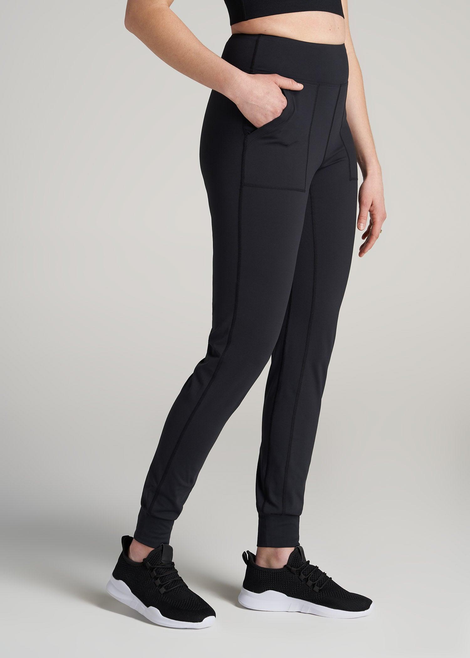 Balance Pocket Joggers for Tall Women in Black Female Product Image