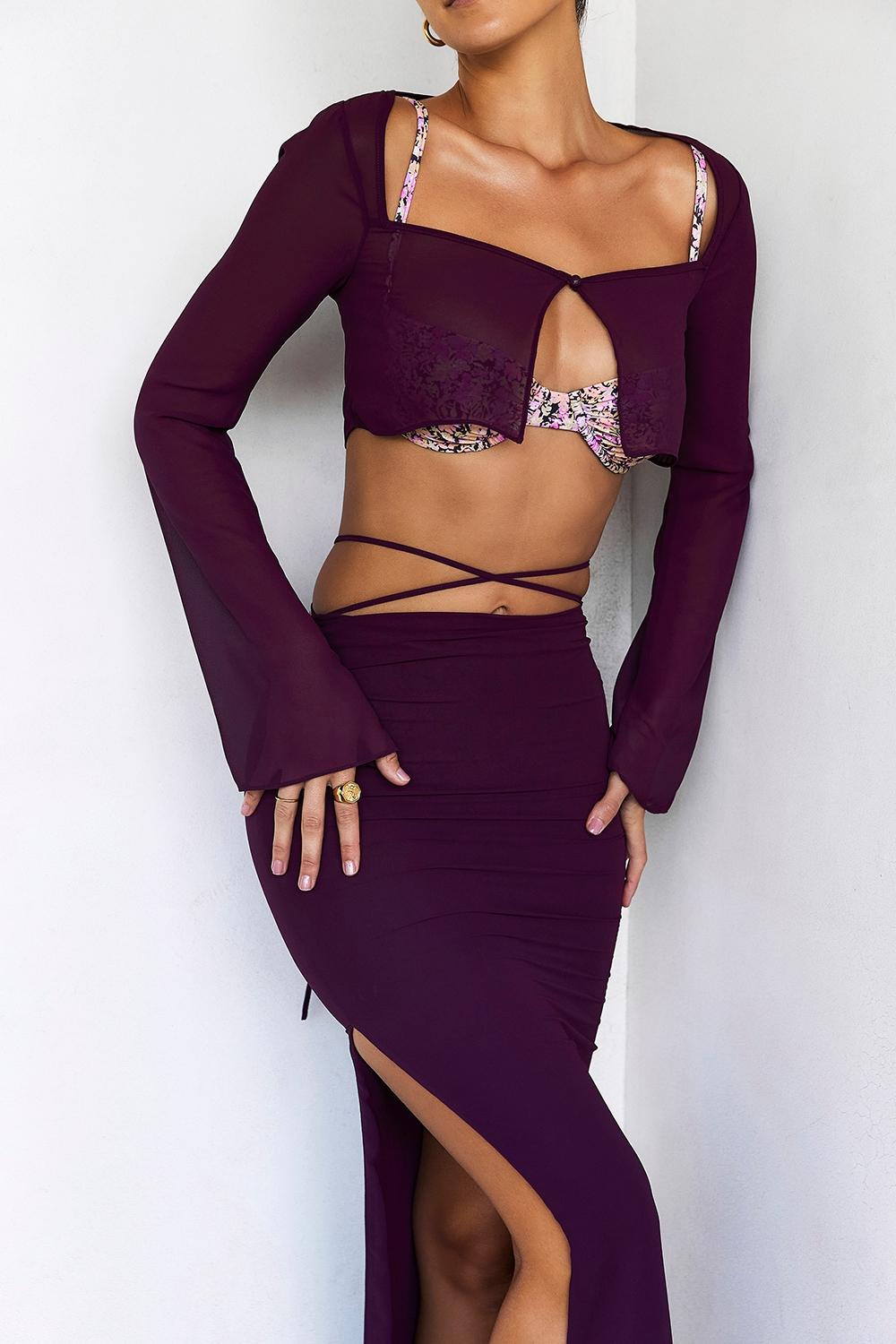 Marseille  prune cover up top Product Image