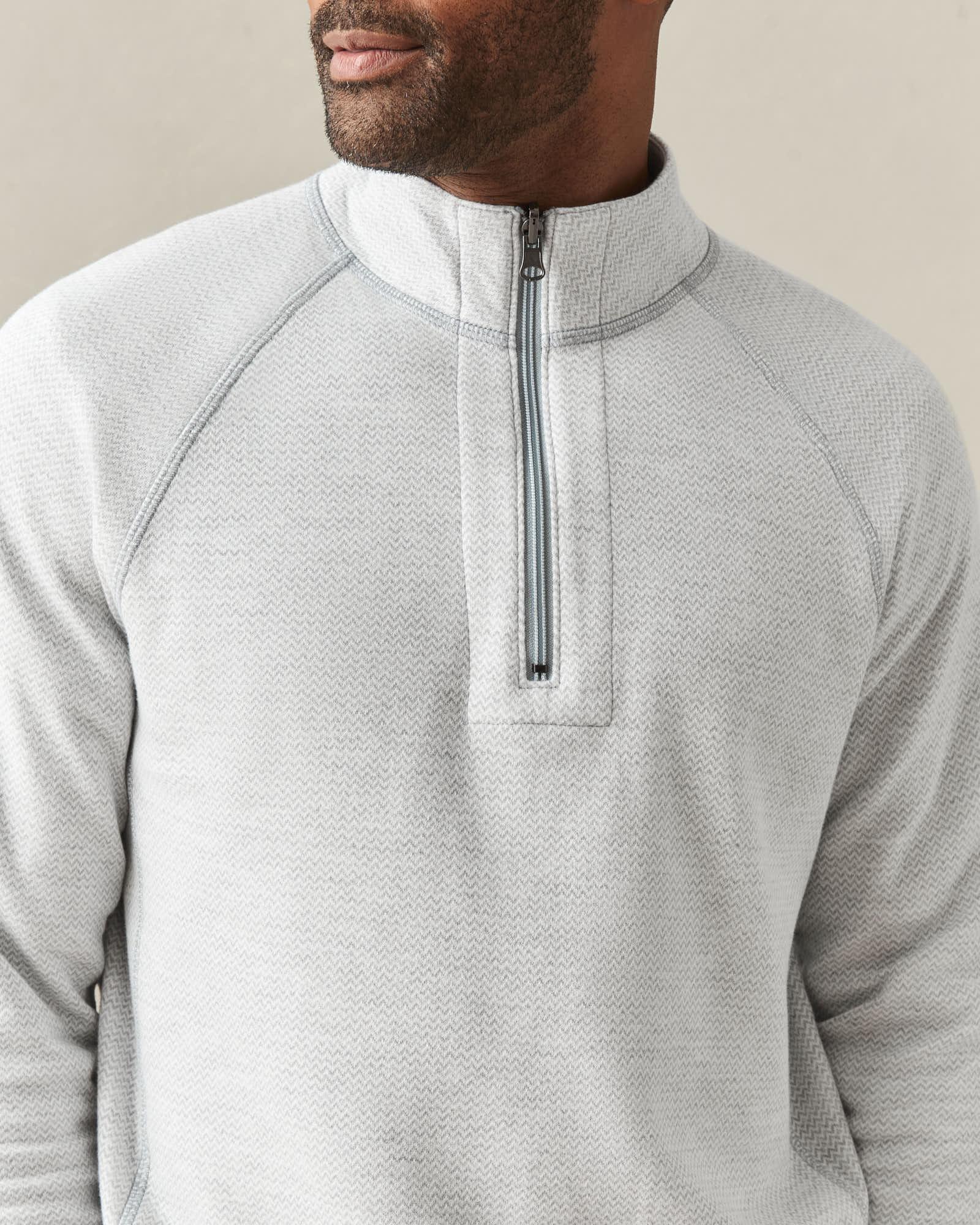 Men's Reversible Half Zip - Natural Grey Product Image
