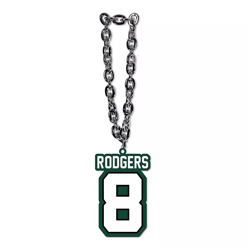 MOJO Aaron Rodgers New York Jets Player Fan Chain Necklace, Men's, Green Product Image