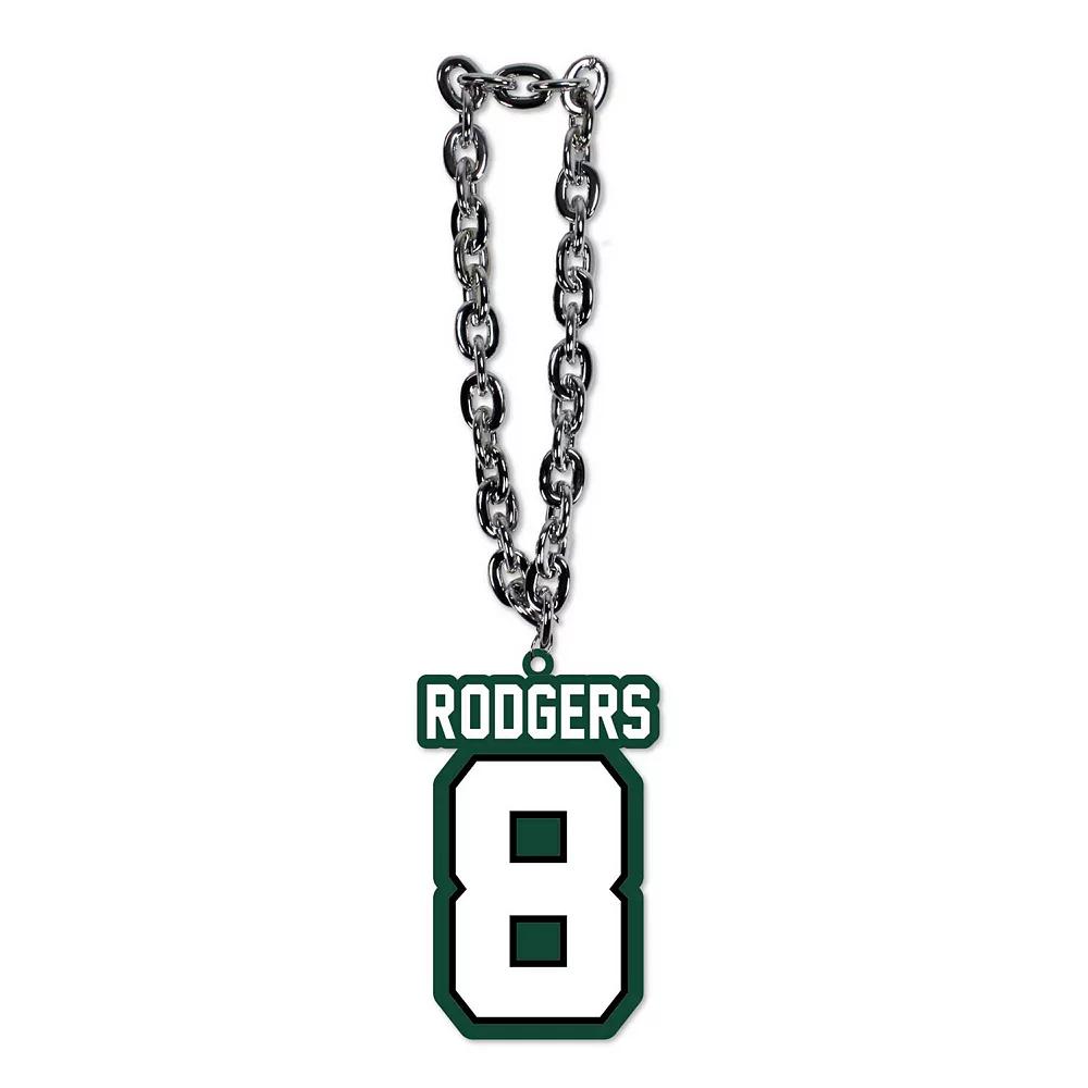 MOJO Aaron Rodgers New York Jets Player Fan Chain Necklace, Men's, Green Product Image
