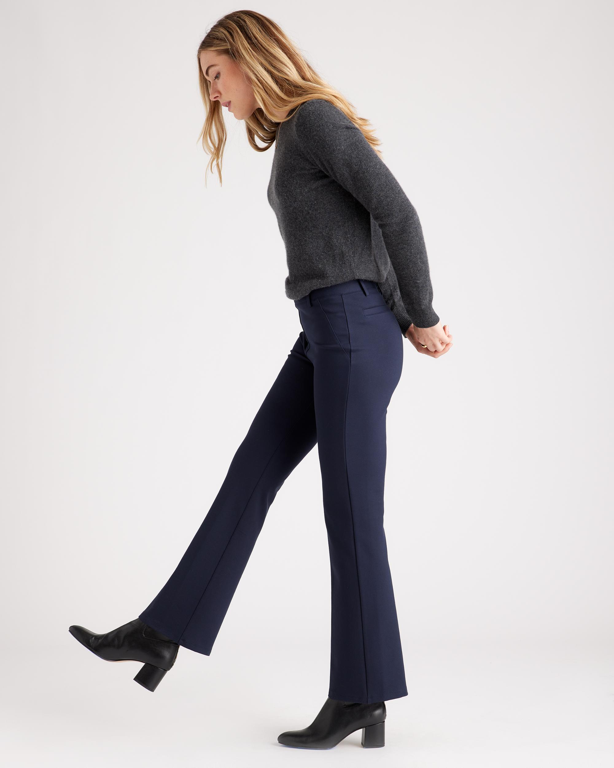 Quince | Women's Ponte Bootcut Pants Ultra-Stretch Versatile Pant, Rayon Product Image
