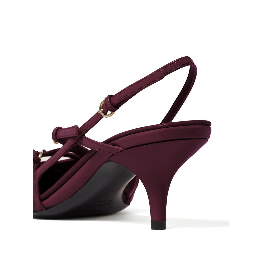 105mm buckle-detail slingblack pumps Product Image