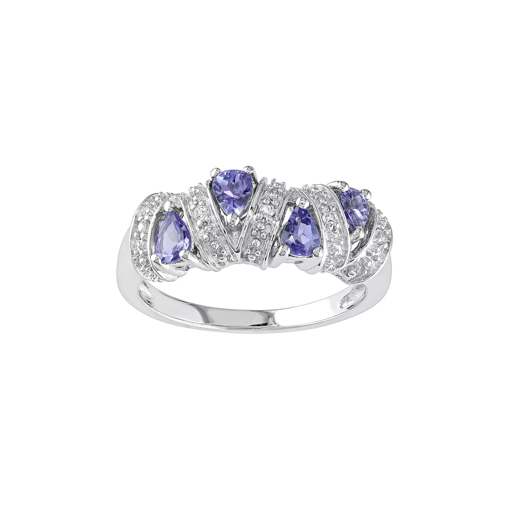 Stella Grace Sterling Silver Tanzanite Ring, Women's,  Product Image