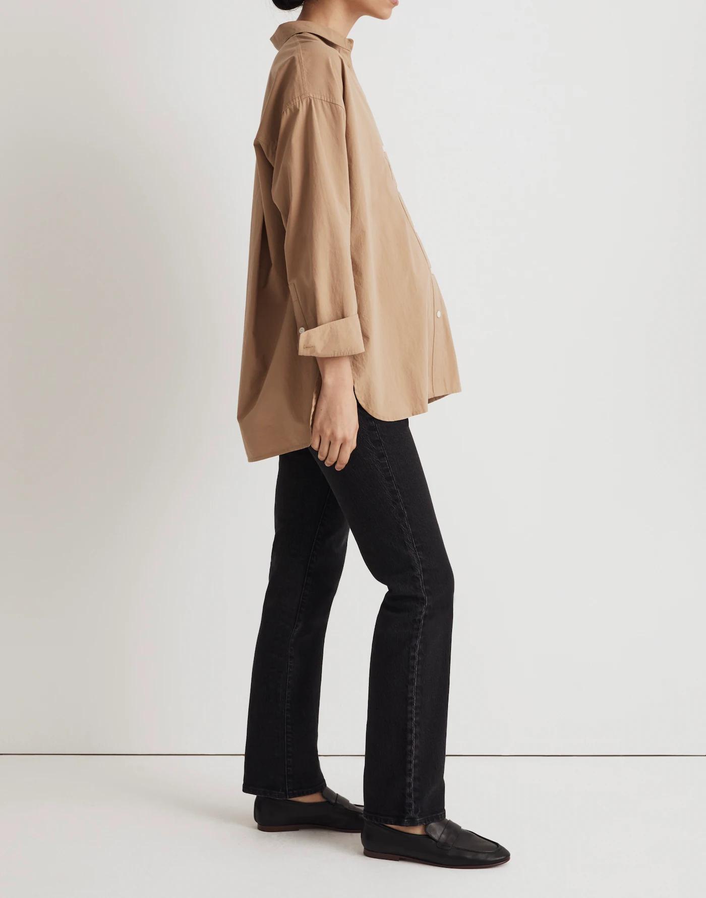 The Maternity Over-The-Belly '90s Straight Jean in Belmere Wash Product Image