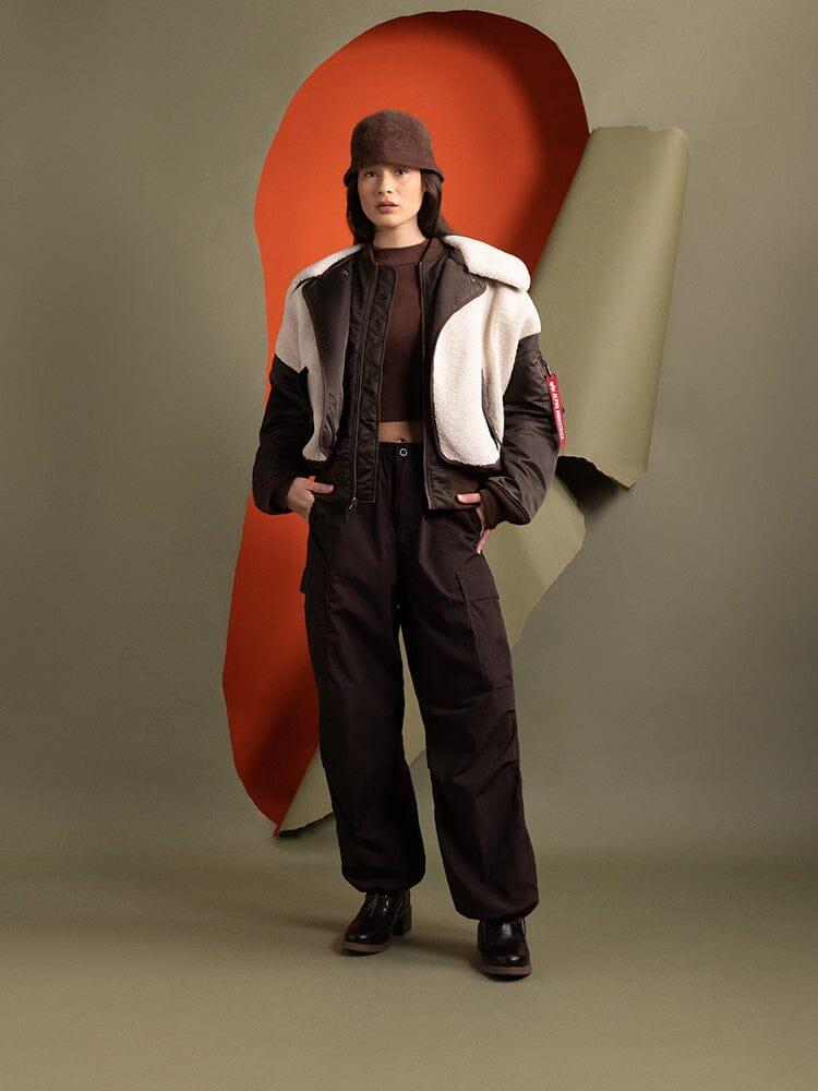 WOMEN'S B-15 SHERPA HYBRID BOMBER JACKET (SEASONAL) Product Image