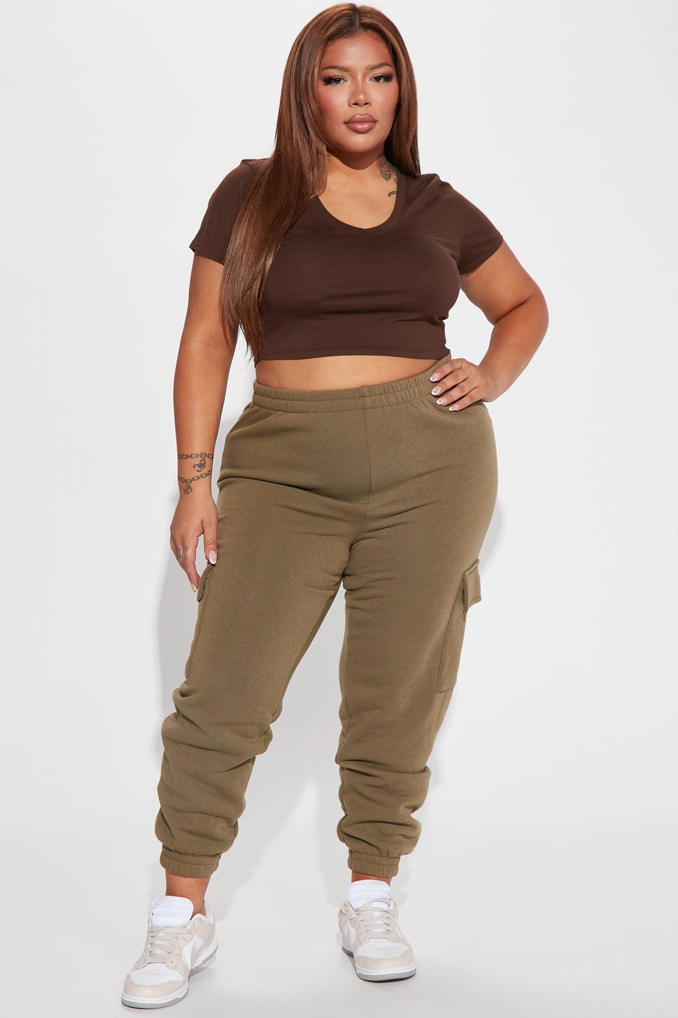 Let's Relax Jogger Sweatpants - Olive Product Image