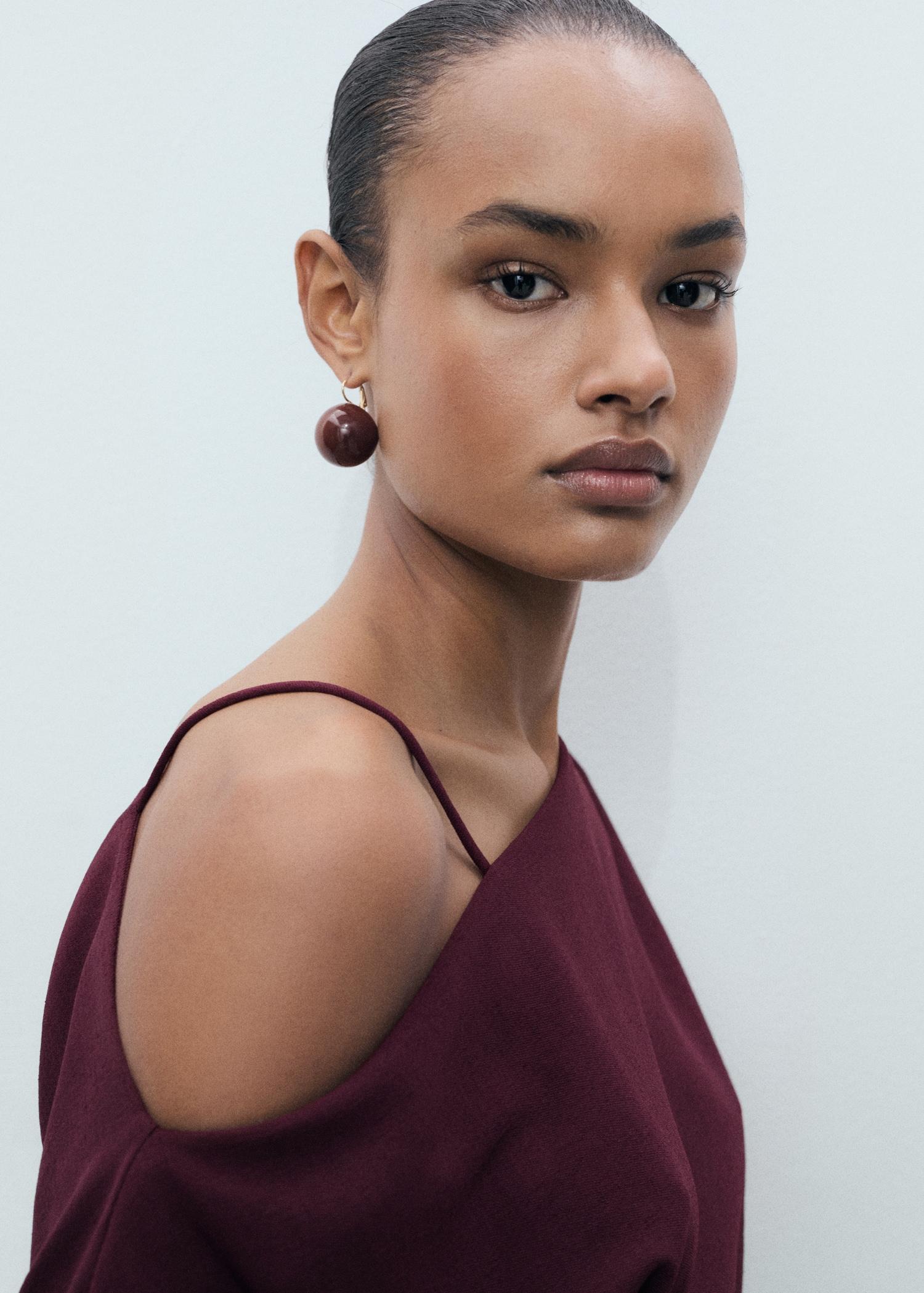 Asymmetrical midi-dress - Women | MANGO USA Product Image