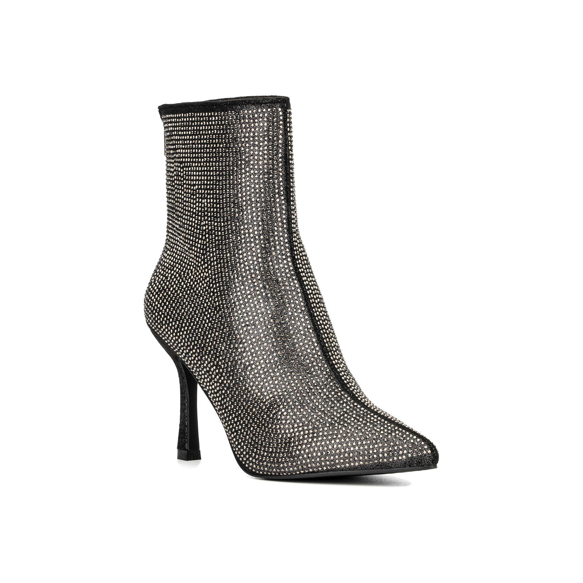 New York & Company Reana Women's Heeled Ankle Boots, Size: 7, Gun Grey Product Image