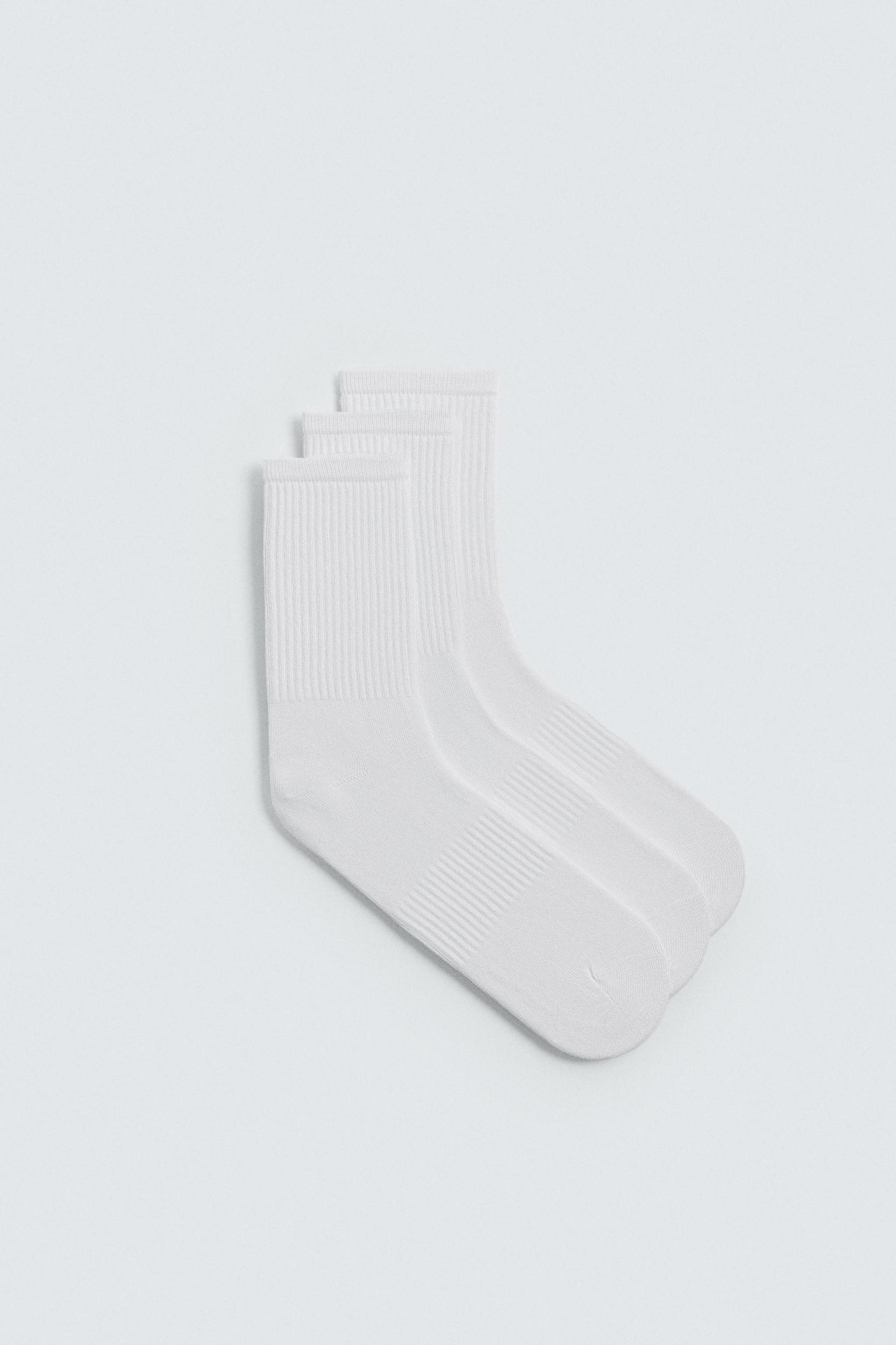 THREE-PACK OF BASIC RIBBED SOCKS Product Image