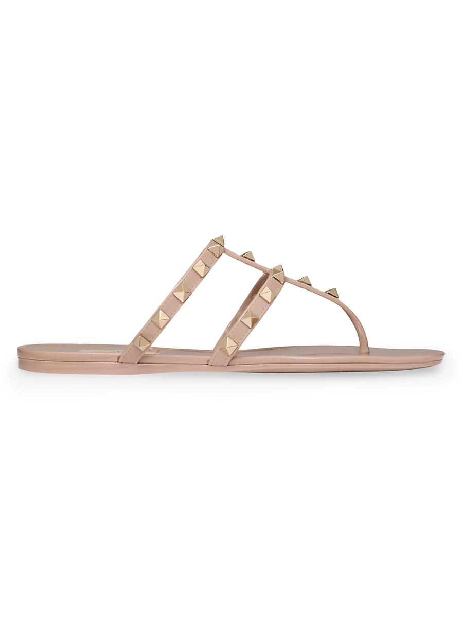 Valentino Garavani Womens Summer Rockstud Pvc Thong Sandals Product Image