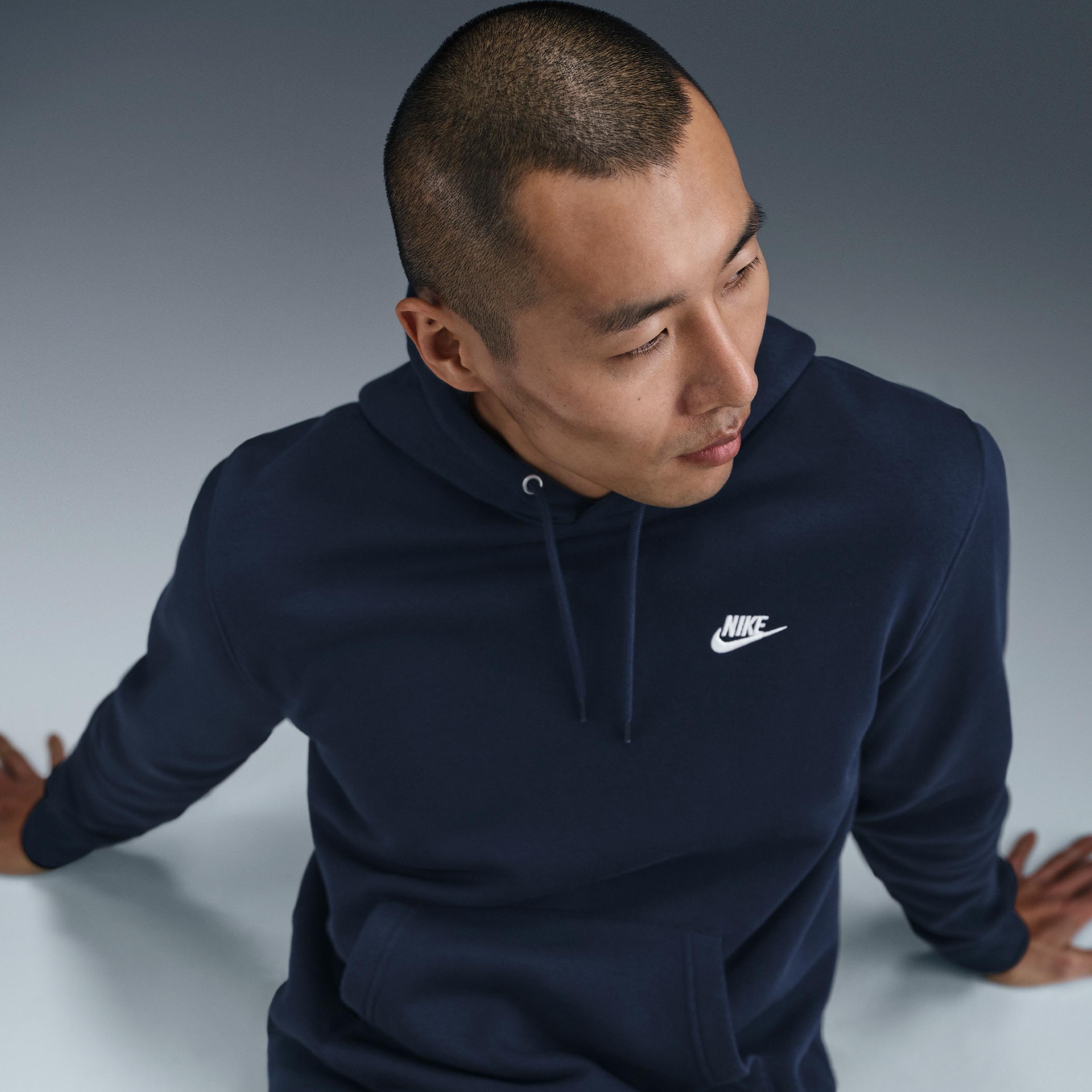 Nike Mens Club Pullover Fleece Hoodie | FN3859-451 Product Image