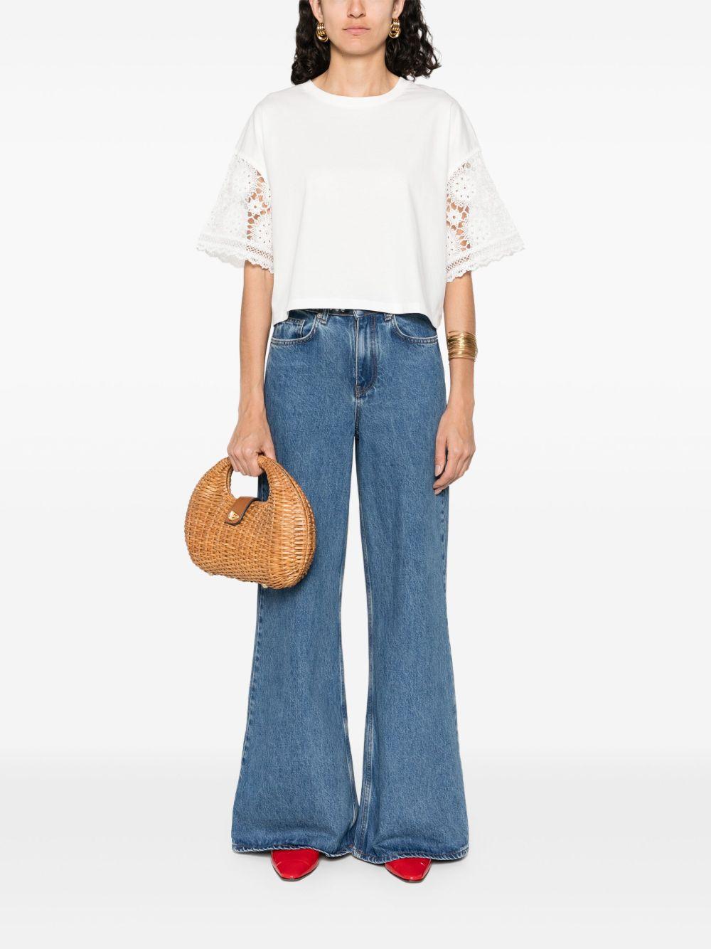 studded-waistband jeans Product Image