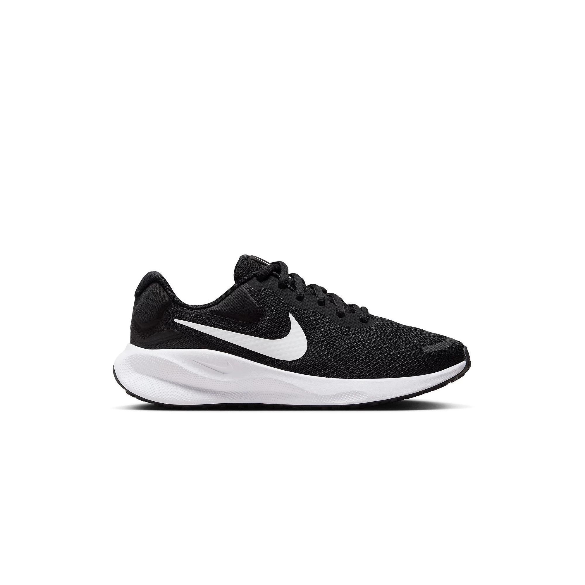 Nike Revolution 7 Women's Running Shoes, Size: 7.5, Black White Product Image