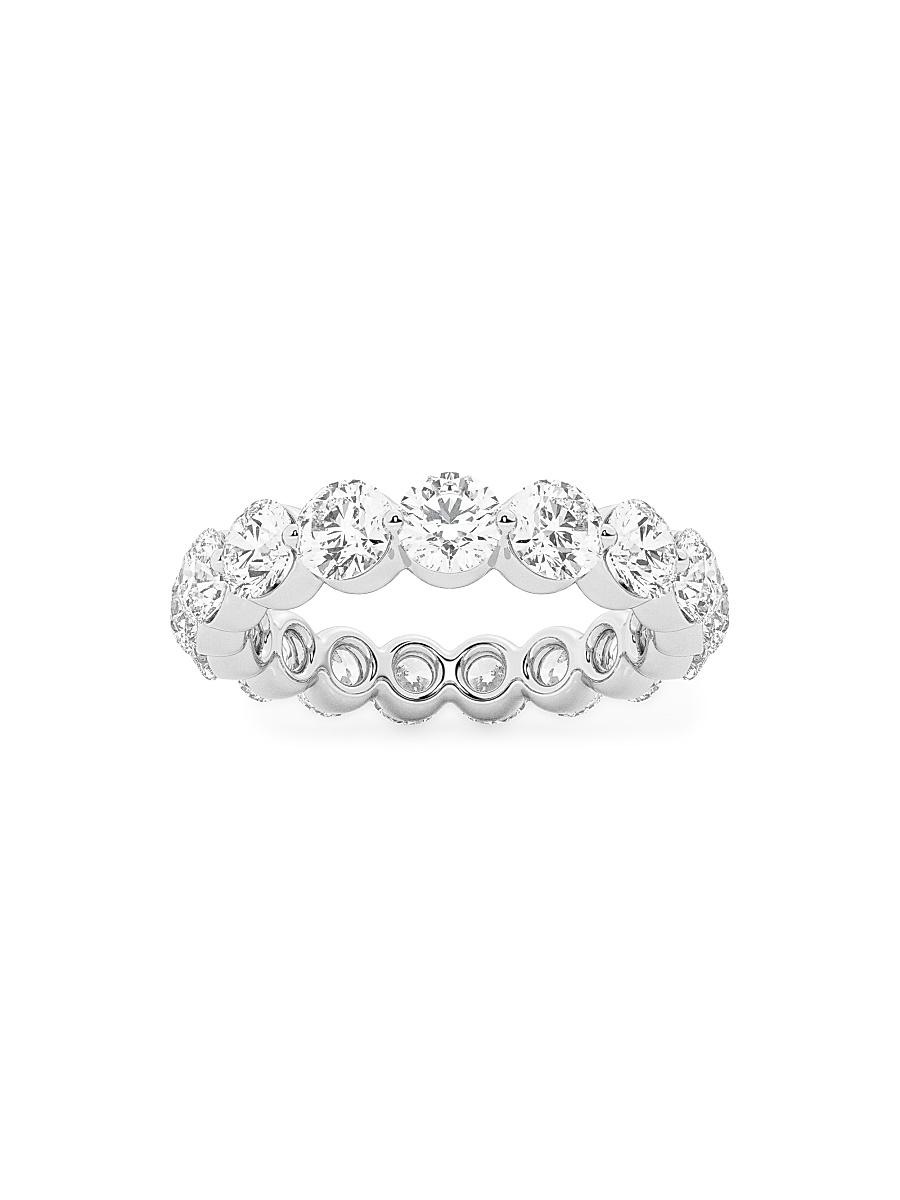 Womens Platinum & Floating Round Lab-Grown Diamond Eternity Band/2.00-4.00 TCW Product Image