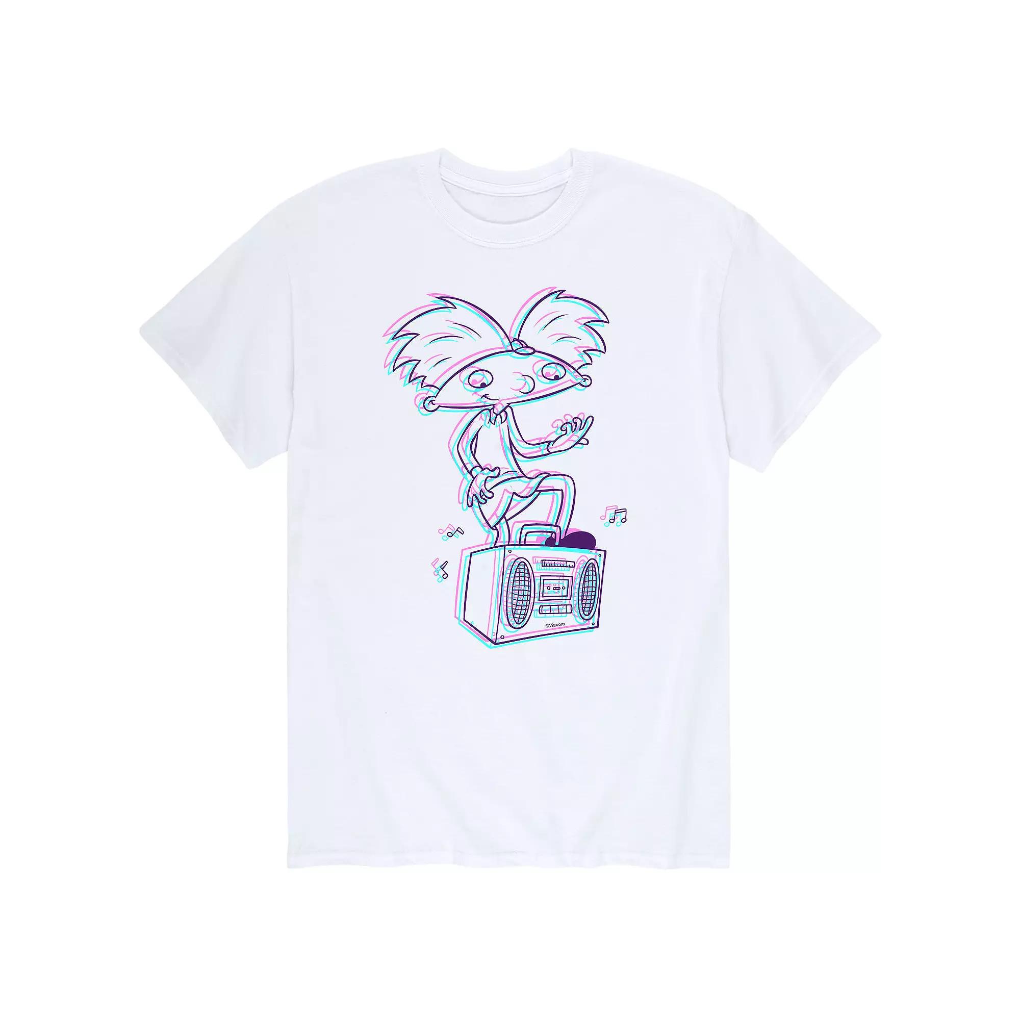 Men's Hey Arnold! 3D Arnold Tee,  Product Image