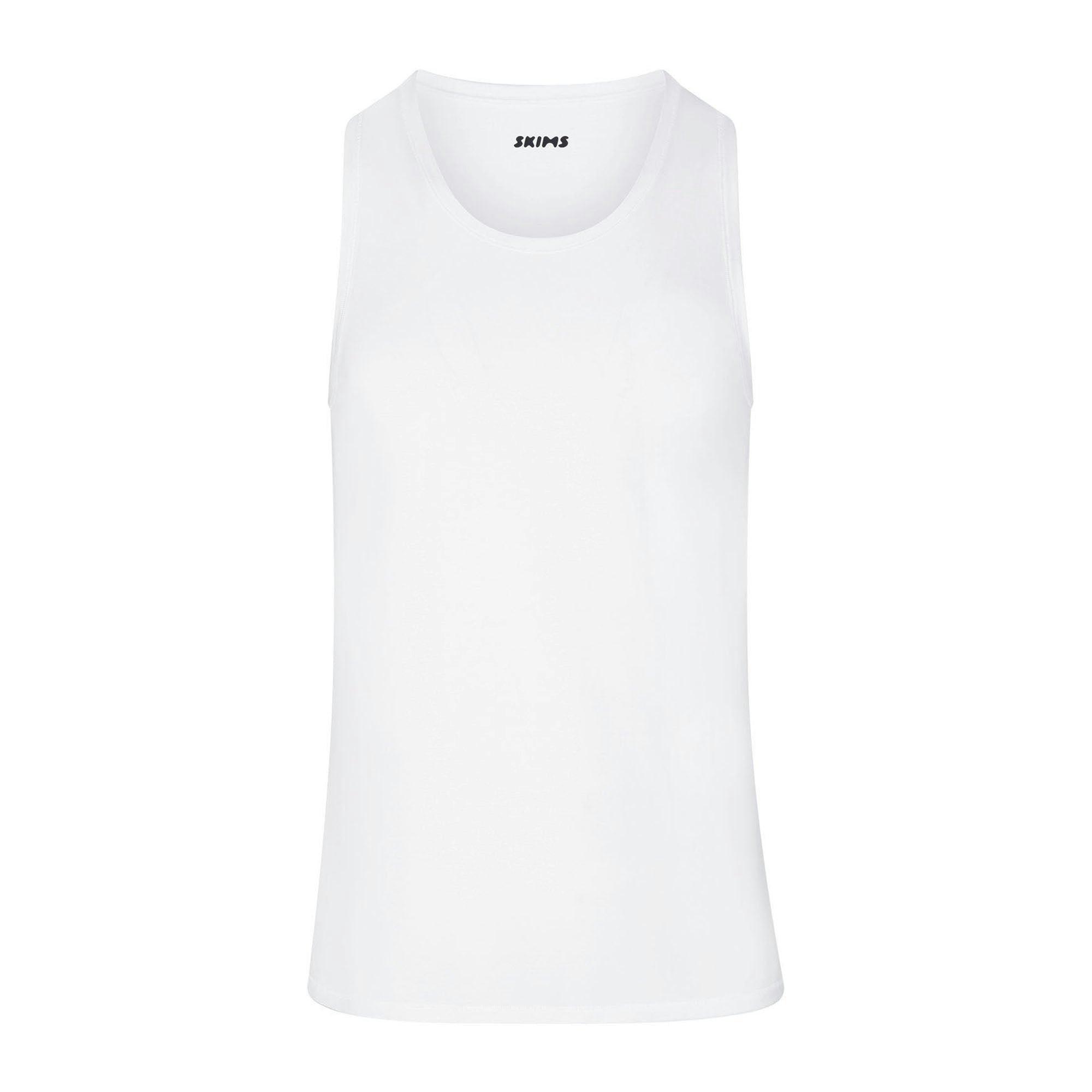 SKIMS STRETCH MENS TANK 3-PACK | CHALK Product Image