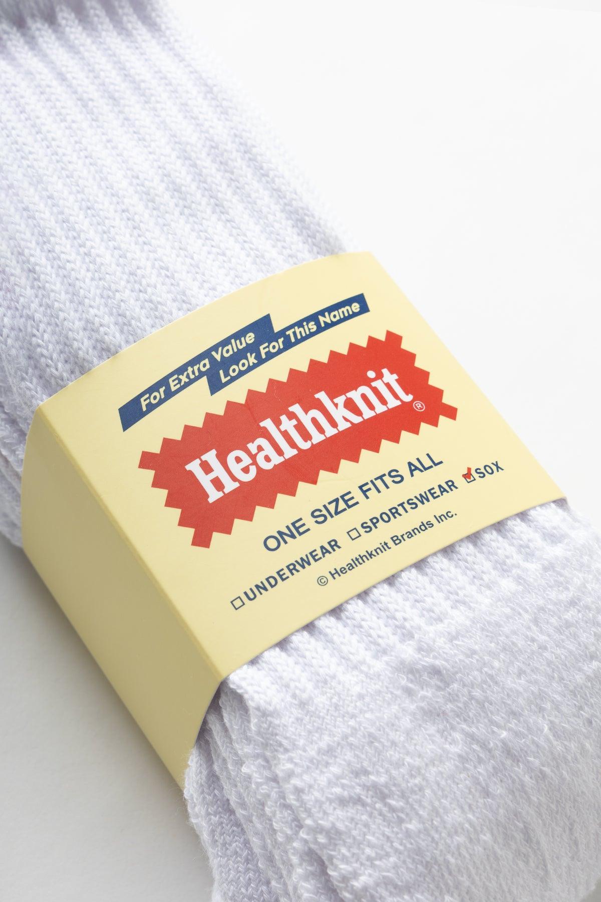 Healthknit - 3 Pack Crew Socks - White Product Image