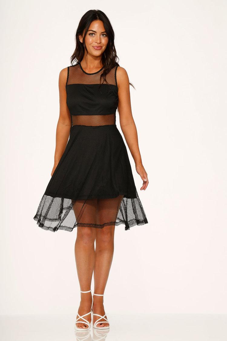 Black Fishnet Dress Product Image