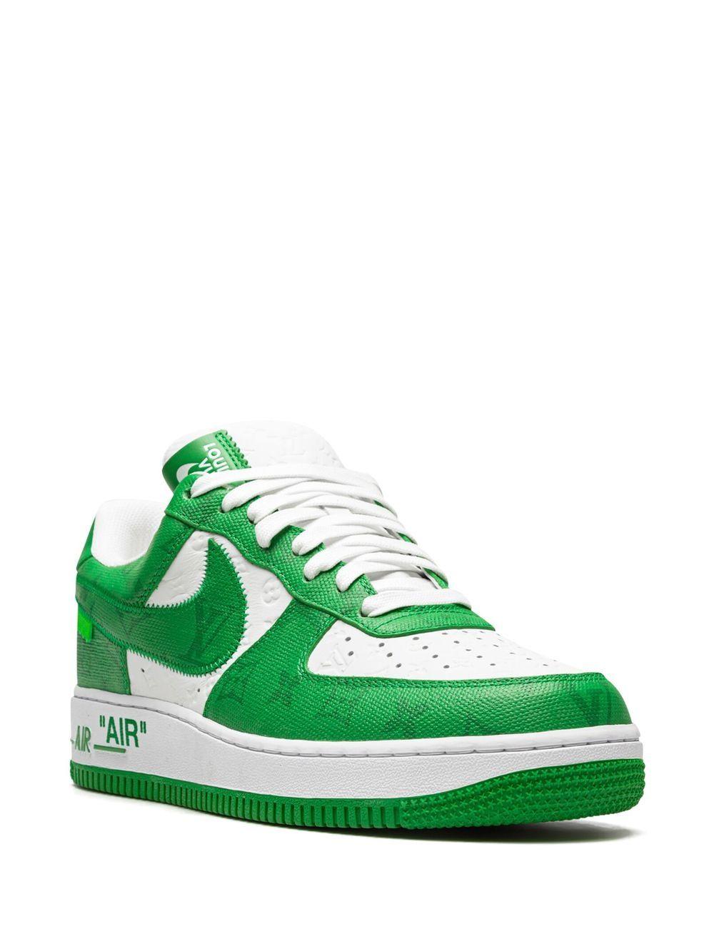 x Louis Vuitton Air Force 1 Low "Virgil Abloh - White/Green" sneakers Product Image